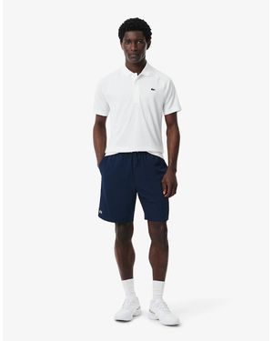 Lacoste Lightweight Diamond Taffeta Sport Shorts - Blue