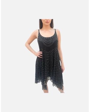 DIESEL D Gen Abito Dresses Spaghetti Strap Sleeveless Party Bodycon - Black