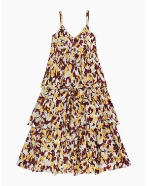 Ro&zo Confetti Printed Tiered Dress - Metallic