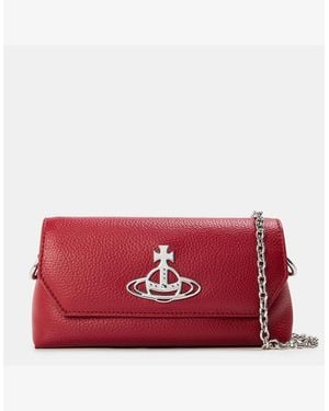 Vivienne Westwood Viv Mini Chain Pouch Clutch Bag - Red