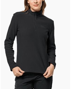 Jack Wolfskin Taunus Half Zip Pullover Fleece - Black
