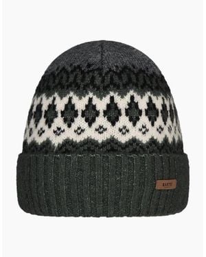 Barts Gregoris Cuffed Knitted Fleeceband Beanie - Black