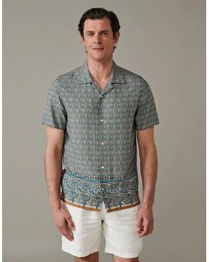 aubi Belmont Printed Shirt - Grey