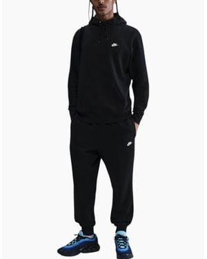 Nike Club Fleece Tracksuit Set Hoodie And Joggers Sportswear - Black