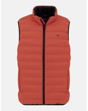 Fynch-Hatton Basic Light Weight Gilet Spicy - Red