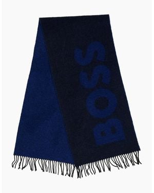 BOSS 1 10242494 01 Midweight Scarve - Blue