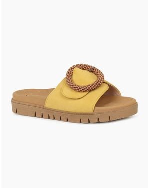 Gabor Everly Mule Sandals - Metallic