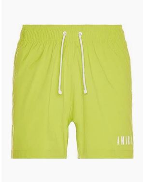 Amiri Core Logo Swim Shorts Lime - Yellow