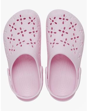 Crocs™ 210927 Classic Floral Cut Out Clogs - Pink