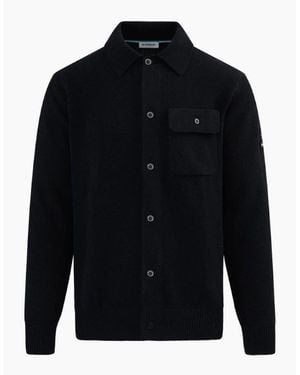 Sandbanks Rib Detail Btn Through Overshirt - Blue