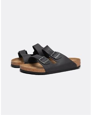 Birkenstock Arizona Oiled Leather Sandals - Black