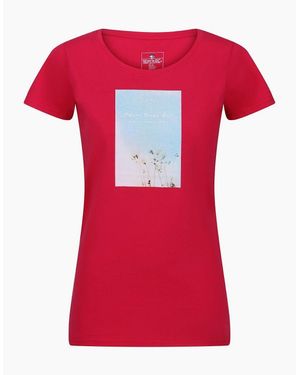 Regatta Regular Fit Scoop Neck T-Shirt - Red