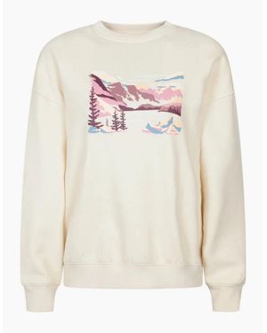 Mountain Warehouse Ladies Mountain Relaxed Fit Sweatshirt - White