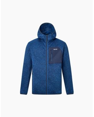 Regatta Newhill Marl Full Zip Fleece Jacket - Blue