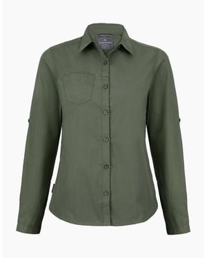 Craghoppers Ladies Expert Kiwi Long-Sleeved Shirt - Green