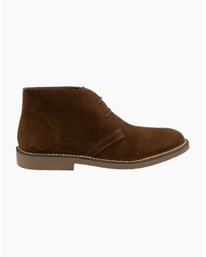 Loake Sahara Desert Boot Dark Suede - Brown