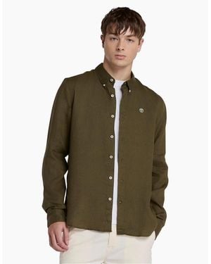 Timberland Regular Fit Long Sleeve Shirt - Green