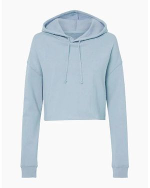 Miso Cropped Hoodie - Blue