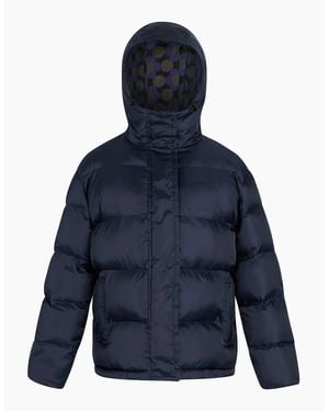 Regatta Ladies Orla Kiely Flowers Quilted Oversized Jacket - Blue