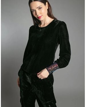 Nooki Design Erin Velvet Top - Black