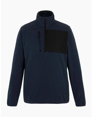 Regatta Active Microfleece Quarter Zip Fleece Top - Blue