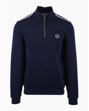 Sergio Tacchini Locchi Half Zip Maritime - Blue