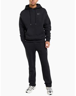 Nike Street Tracksuit Fleece Overhead Hoodie Jogger Sportswear - Black