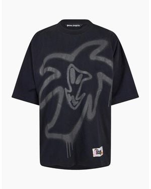 Palm Angels Palm Heart Loose T - Blue