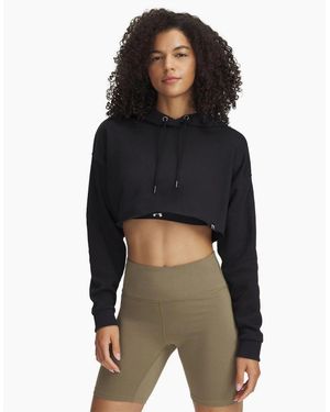 Under Armour Tery Cropped Quarter Zip Fleece - Black