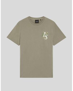 Lyle & Scott Botanical Graphic T-Shirt - Multicolour