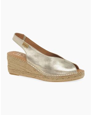 Toni Pons Laila Wedge Heel Espadrille Sandals - Metallic