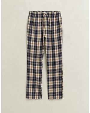GANT Checked Pyjama Trousers - Blue