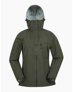 Mountain Warehouse Ladies Arlberg 2.5 Layer Waterproof Jacket - Green