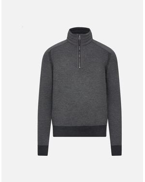 Belstaff Kilmington Quarter Zip Jumper - Grey