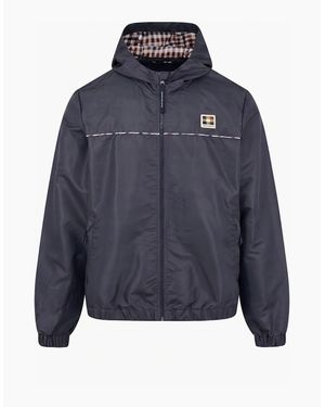 Aquascutum Diamond Wave Badge Tracktop - Blue
