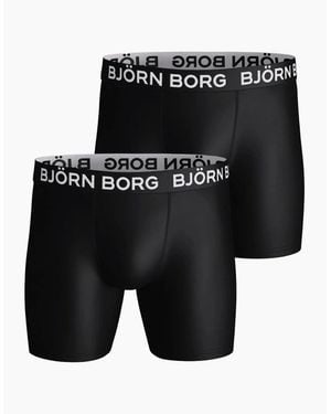 Björn Borg 2-Pack Sports Performance Boxer Briefs - Black