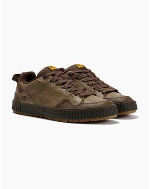Caterpillar Axiom Waxy Leather Cub Lace-Up Shoes - Brown
