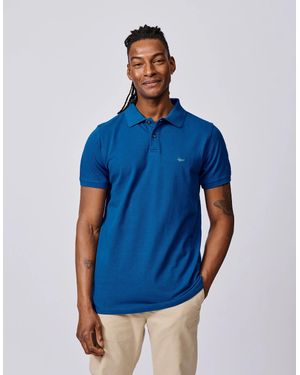 aubi Oliver Pique Polo - Blue
