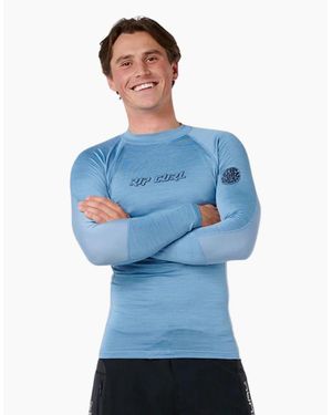 Rip Curl Rip Curl Dawn Patrol Upf Long Sleeve Rash Vest - Blue