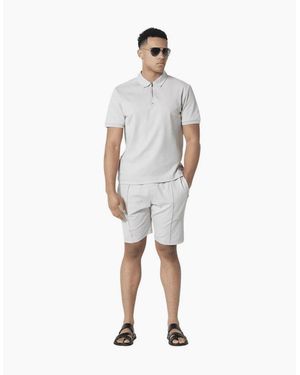 883 Police Kitmat Nelmat Pleated Light Polo Shirt Set - White