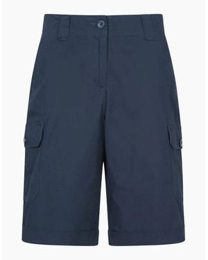 Mountain Warehouse Ladies Coast Stretch Cargo Shorts - Blue