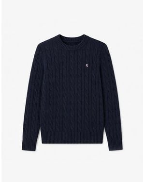 Joules Classic Cable Jumpers - Blue