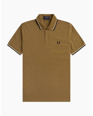 Fred Perry Twin Tipped Collar Polo Shirt - Green