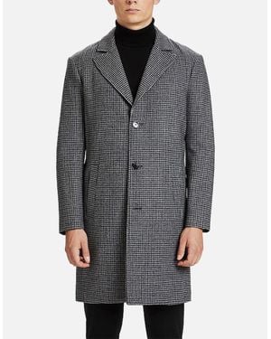 Tom Tailor Trench Coat Wool Formal Top Classic Winter Outwear Warm Overcoat - Grey