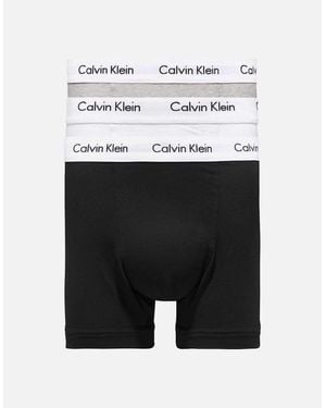 Calvin Klein 3 Pack Boxer Briefs - White