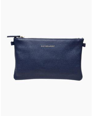 Elie Beaumont Pouch Bag Messenger Handbag - Blue