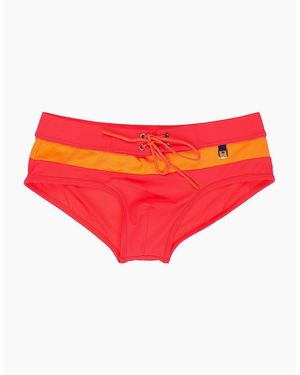 Hom Barbado Swim Midi Briefs - Red