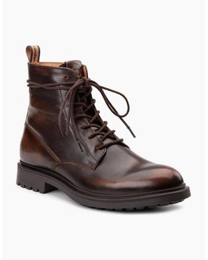 Base London Brunel 7 Eyelet Boot - Brown