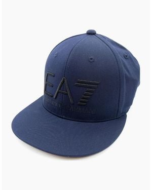 EA7 Embroidered Logo Baseball Hat Dark - Blue