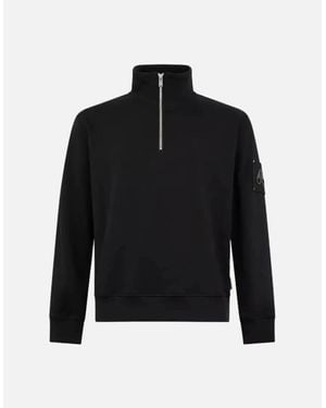 Moose Knuckles Hartsfield 1/4 Zip Sweatshirt 292 - Black